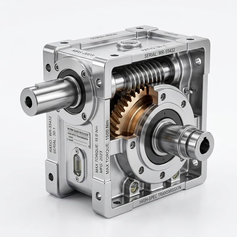 Worm Gearboxes for Quiet and Self-Locking Motion