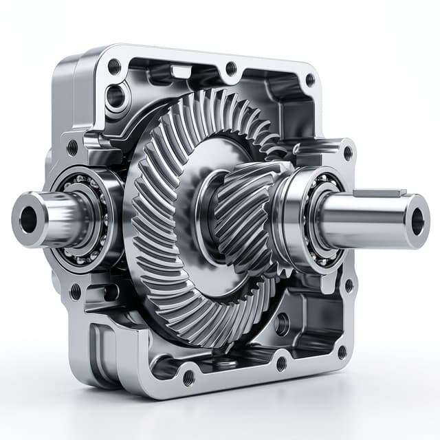 Right-angle bevel gearbox for tight layouts